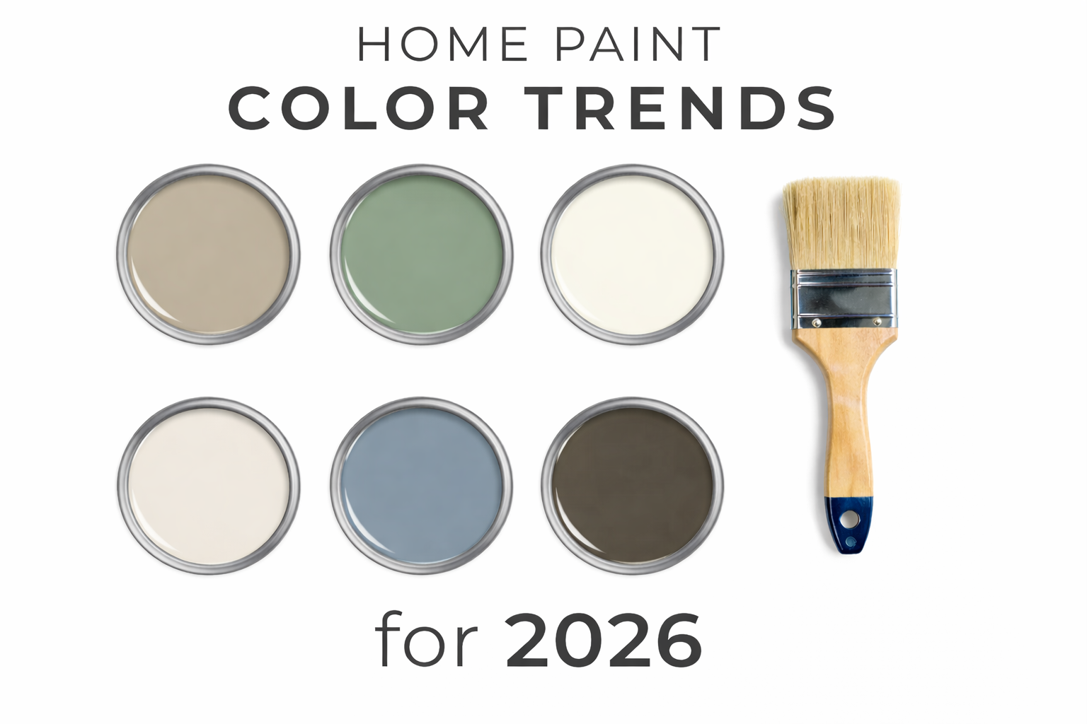 Home Paint Color Trends 2026 palette